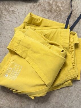 Figs scrubs set in light gold